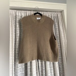 Tan Sleeveless Sweater